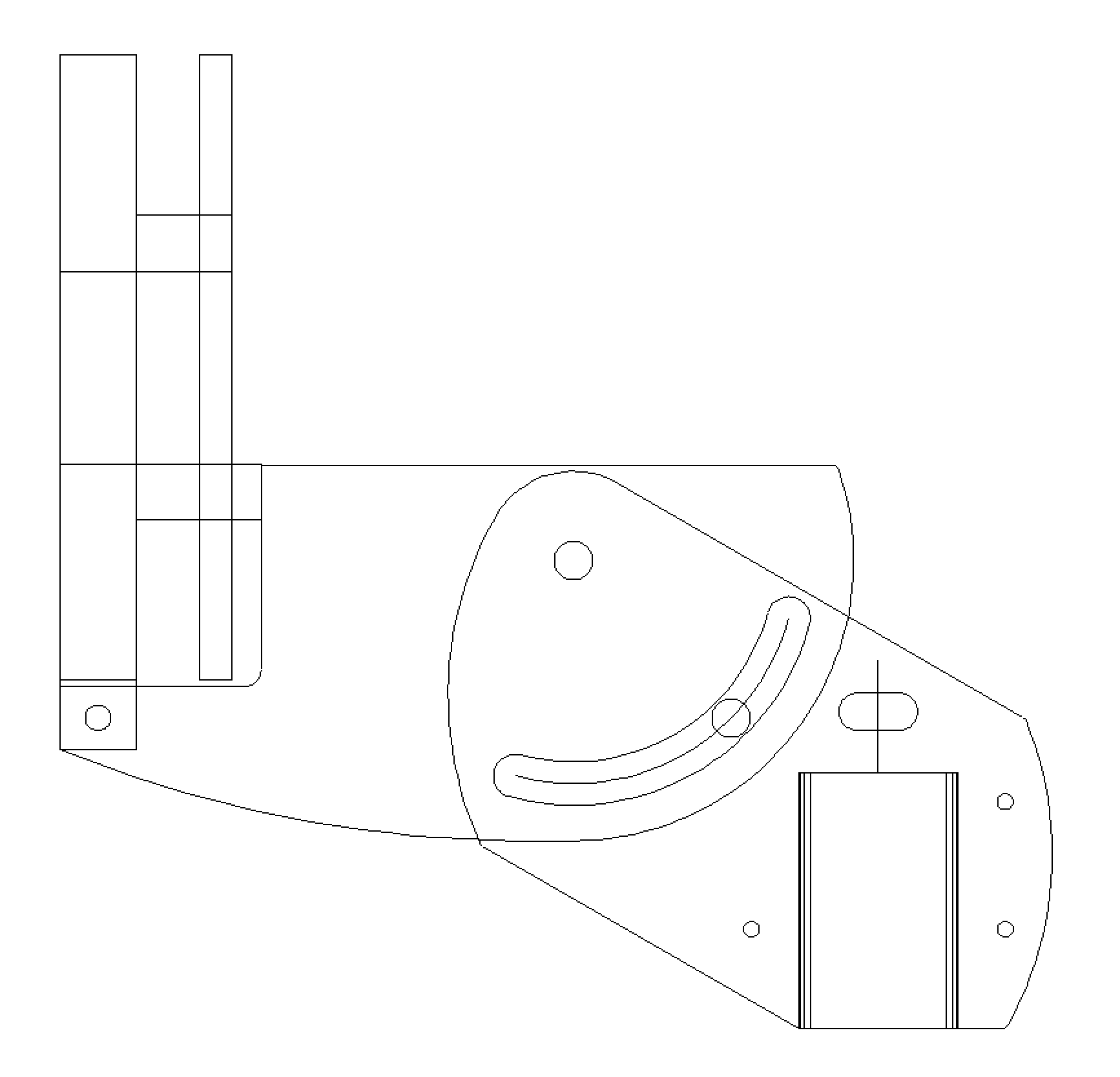 2D sketch of swivel
